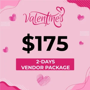 Willow Grove Valentine’s Craft and Vendor Market 2-Day Vendor Package $175