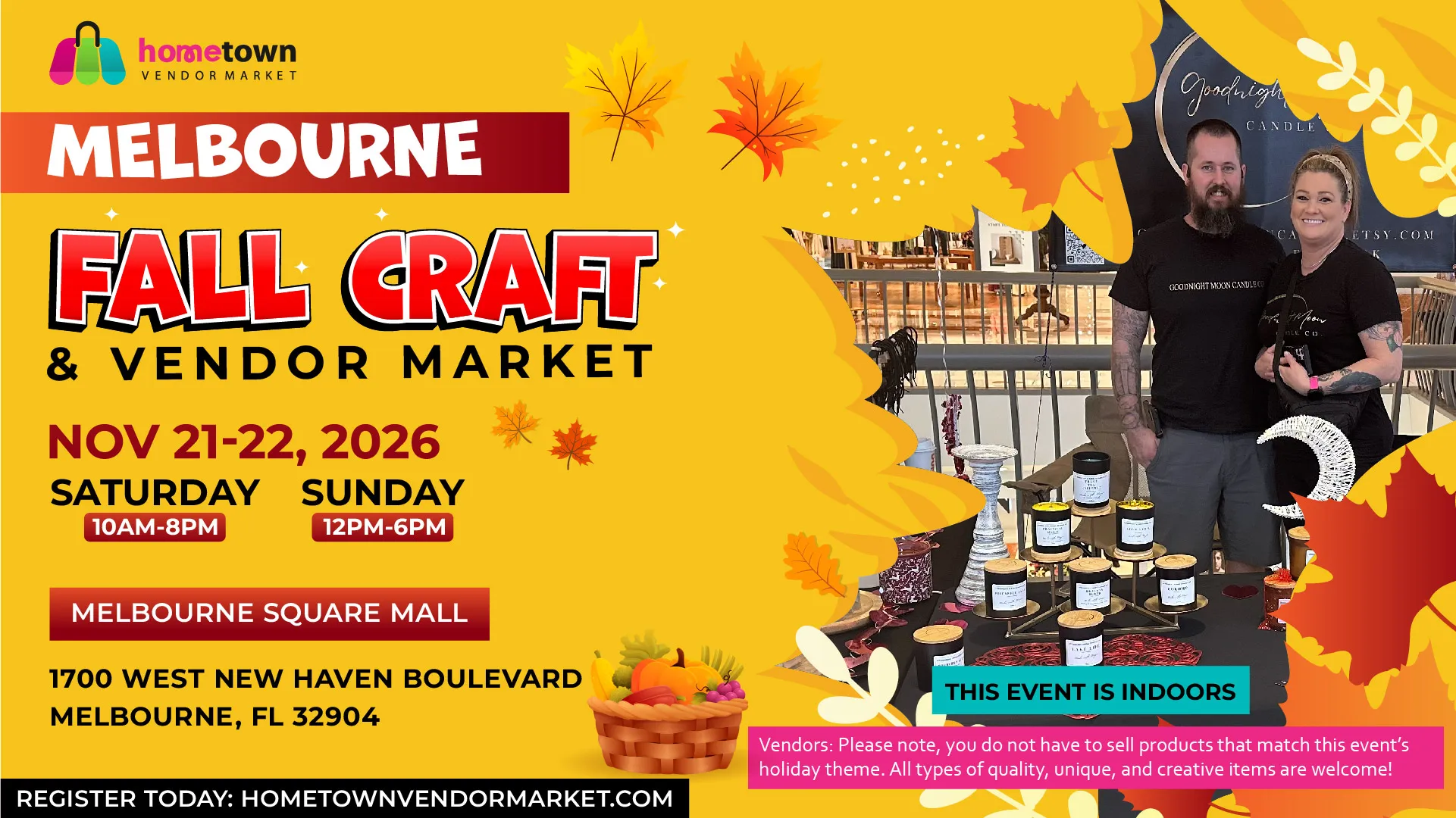 Melbourne Nov 21-22 Fall Craft & Vendor Market_Mesa de trabajo 1 copia Foley Back to School